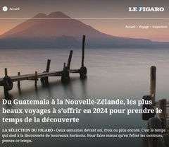 Article Le Figaro - Voyage Atalante Figaro - Mars 2024